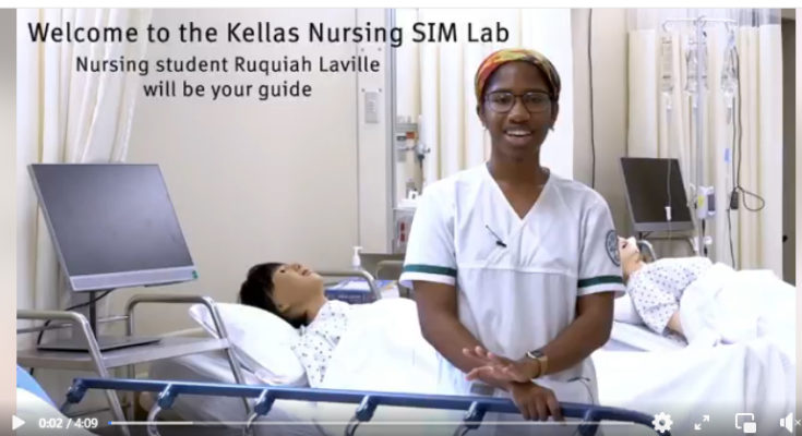 Cover Slide from Video Tour of Nursing Simulation Lab