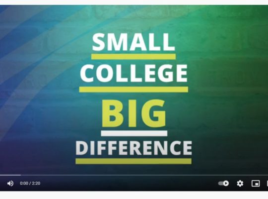 Small College Big Difference Slide